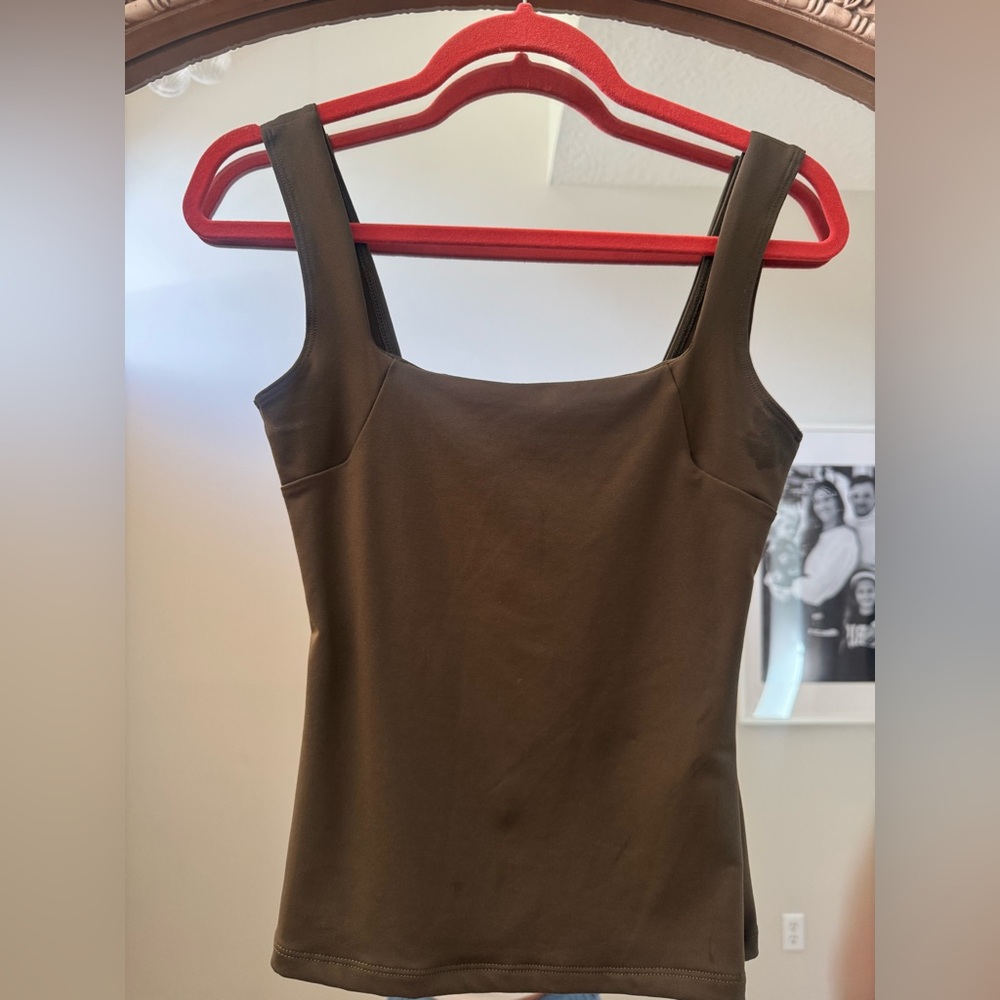 Free People Brown Sleeveless Fitted Bodysuit